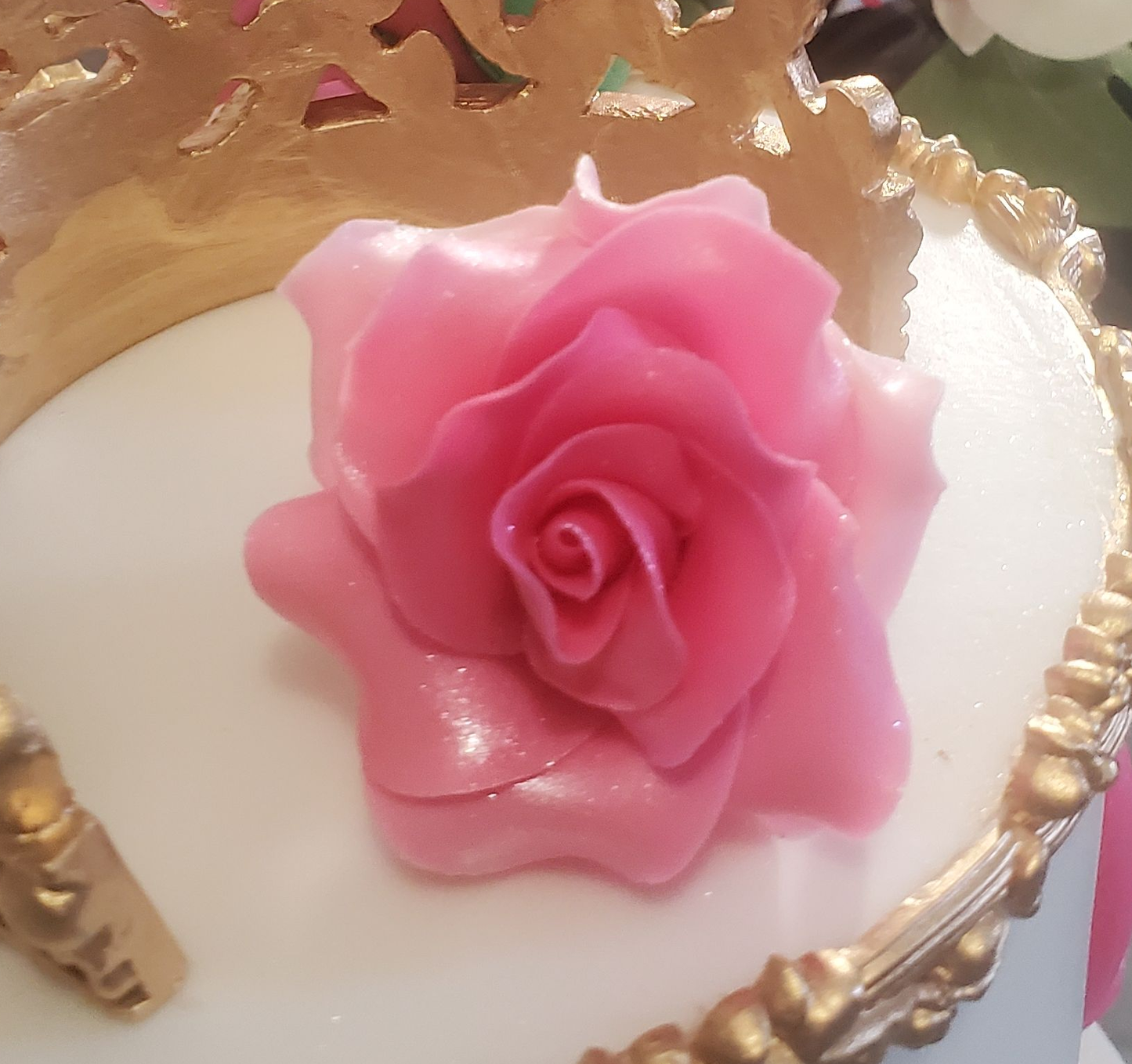 FLEUR (Rose) Pâte à Sucre