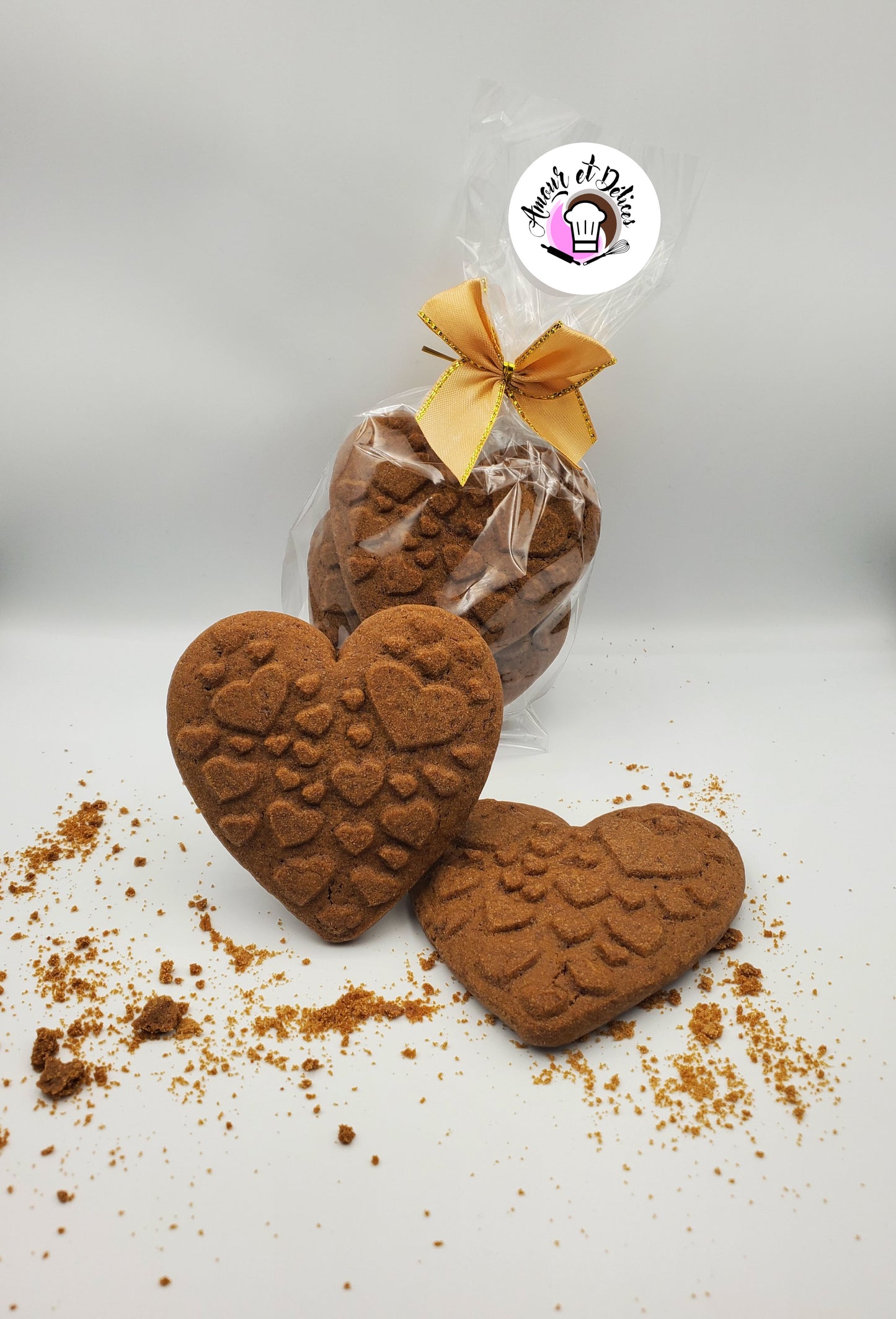 Biscuit gout café forme coeur