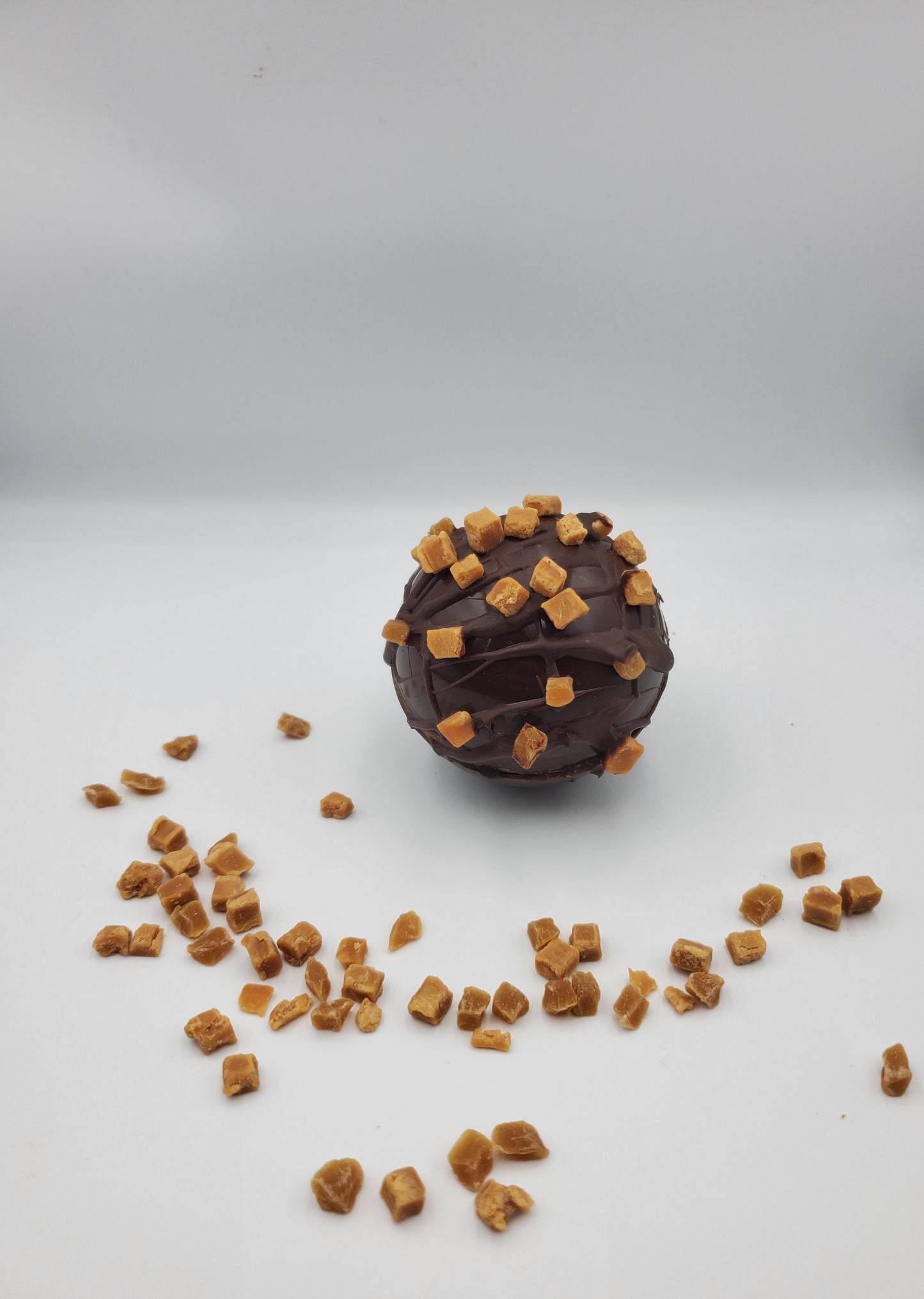 cacao bomb chocolat noir gout caramel